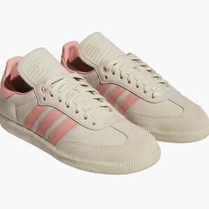 NWT Adidas x Pharrell Humanrace Samba in Aluminum Mauve